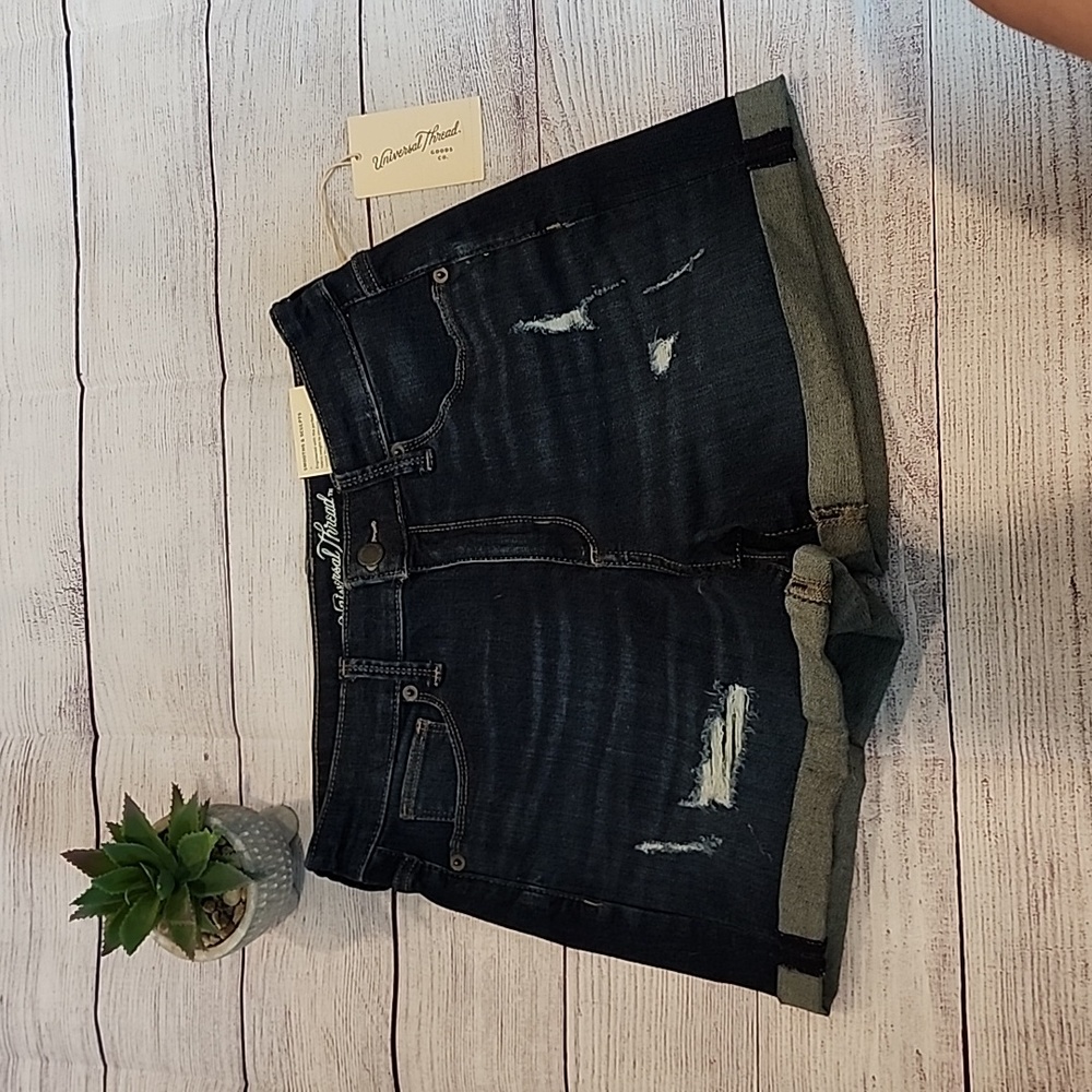 High-Rise Midi Shorts